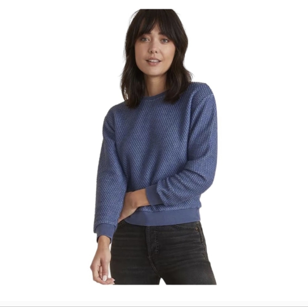 Marine Layer Birds Eye Sweatshirt blue Medium